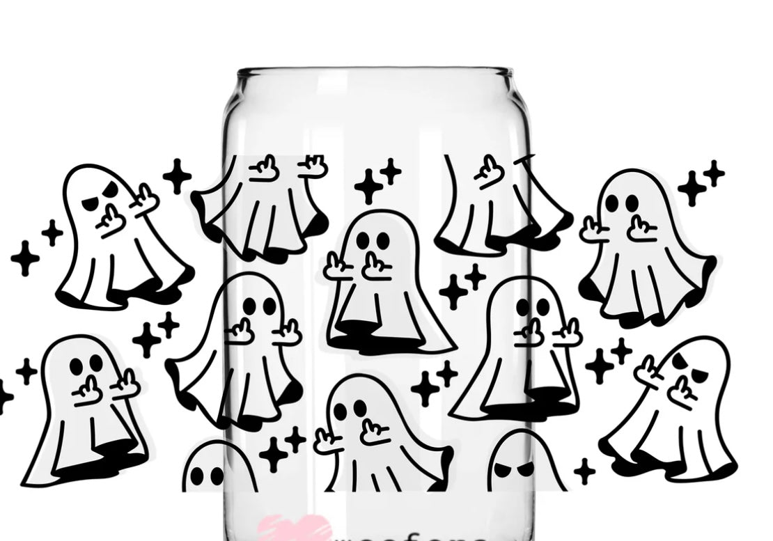 Middle finger ghosts 16 oz.